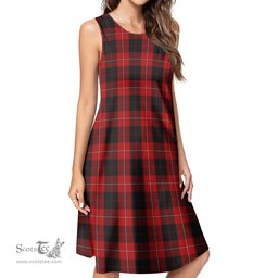 Scottish Cunningham Tartan Womens Casual Dresses - Tartan Dress Womens Scottish Plaid Tartan Plaid - ScotsTee - scotstee.com