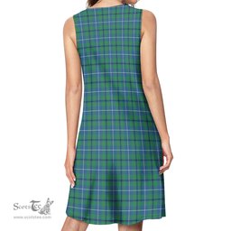 Scottish Douglas Ancient Tartan Womens Casual Dresses - Tartan Dress Womens Scottish Plaid Tartan Plaid - ScotsTee - scotstee.com