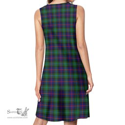 Scottish Campbell of Cawdor Modern Tartan Womens Casual Dresses - Tartan Dress Womens Scottish Plaid Tartan Plaid - ScotsTee - scotstee.com