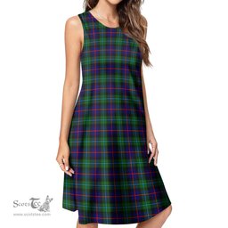 Scottish Campbell of Cawdor Modern Tartan Womens Casual Dresses - Tartan Dress Womens Scottish Plaid Tartan Plaid - ScotsTee - scotstee.com