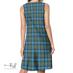 Scottish Fergusson Ancient Tartan Womens Casual Dresses - Tartan Dress Womens Scottish Plaid Tartan Plaid - ScotsTee - scotstee.com