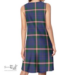 Scottish Canadian Centennial Canada Tartan Womens Casual Dresses - Tartan Dress Womens Scottish Plaid Tartan Plaid - ScotsTee - scotstee.com