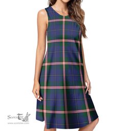 Scottish Canadian Centennial Canada Tartan Womens Casual Dresses - Tartan Dress Womens Scottish Plaid Tartan Plaid - ScotsTee - scotstee.com