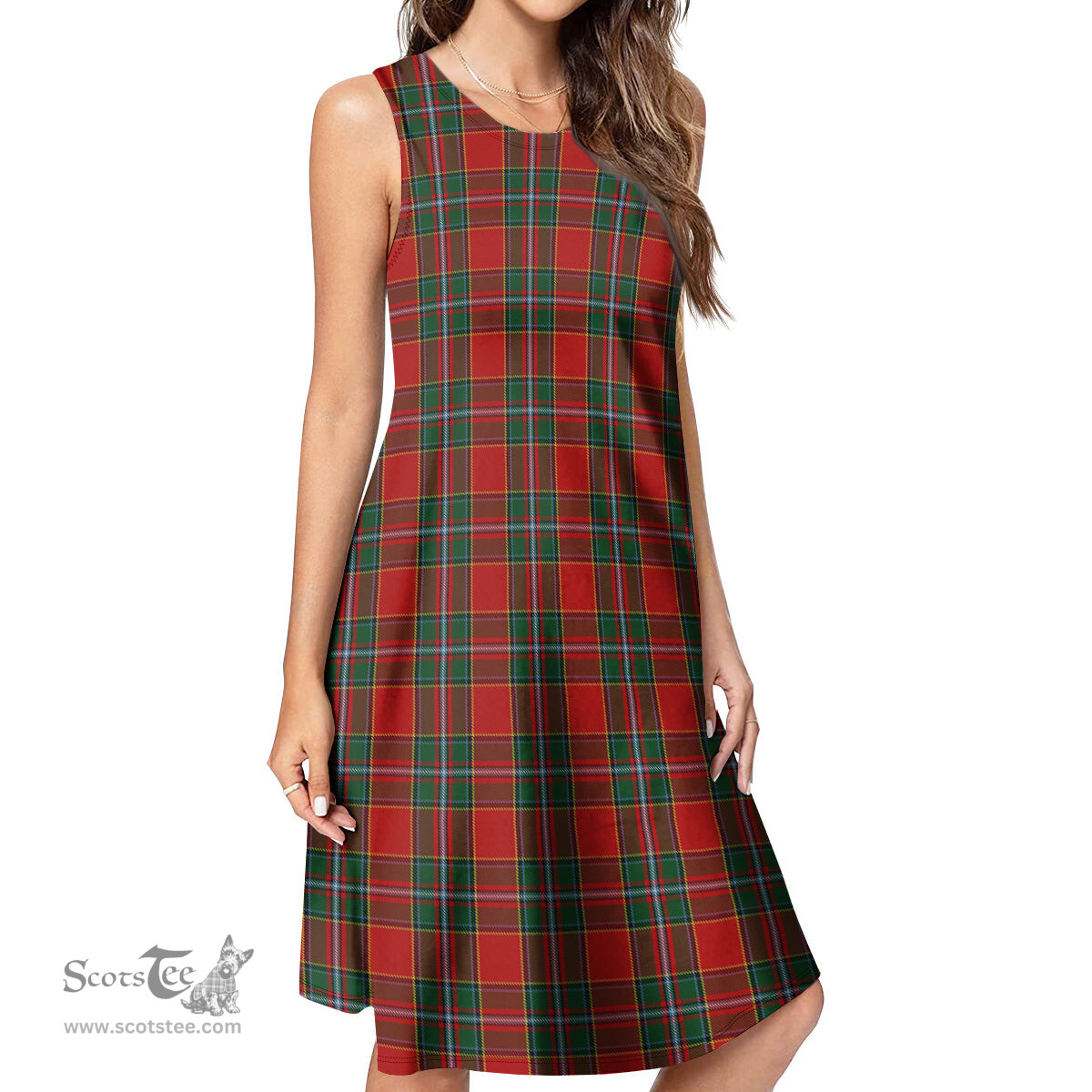 Scottish Drummond Ancient Tartan Womens Casual Dresses - Tartan Dress Womens Scottish Plaid Tartan Plaid - ScotsTee - scotstee.com