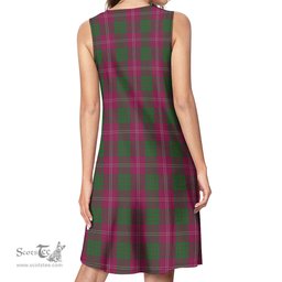 Scottish Crawford Tartan Womens Casual Dresses - Tartan Dress Womens Scottish Plaid Tartan Plaid - ScotsTee - scotstee.com