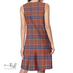 Scottish Cameron of Lochiel Ancient Tartan Womens Casual Dresses - Tartan Dress Womens Scottish Plaid Tartan Plaid - ScotsTee - scotstee.com