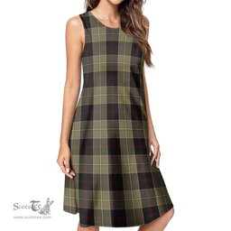 Scottish Dunlop Hunting Tartan Womens Casual Dresses - Tartan Dress Womens Scottish Plaid Tartan Plaid - ScotsTee - scotstee.com
