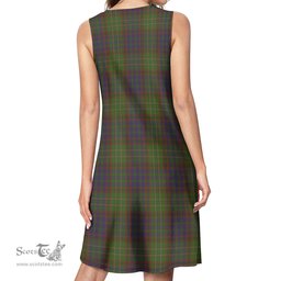 Scottish Cunningham Hunting Modern Tartan Womens Casual Dresses - Tartan Dress Womens Scottish Plaid Tartan Plaid - ScotsTee - scotstee.com