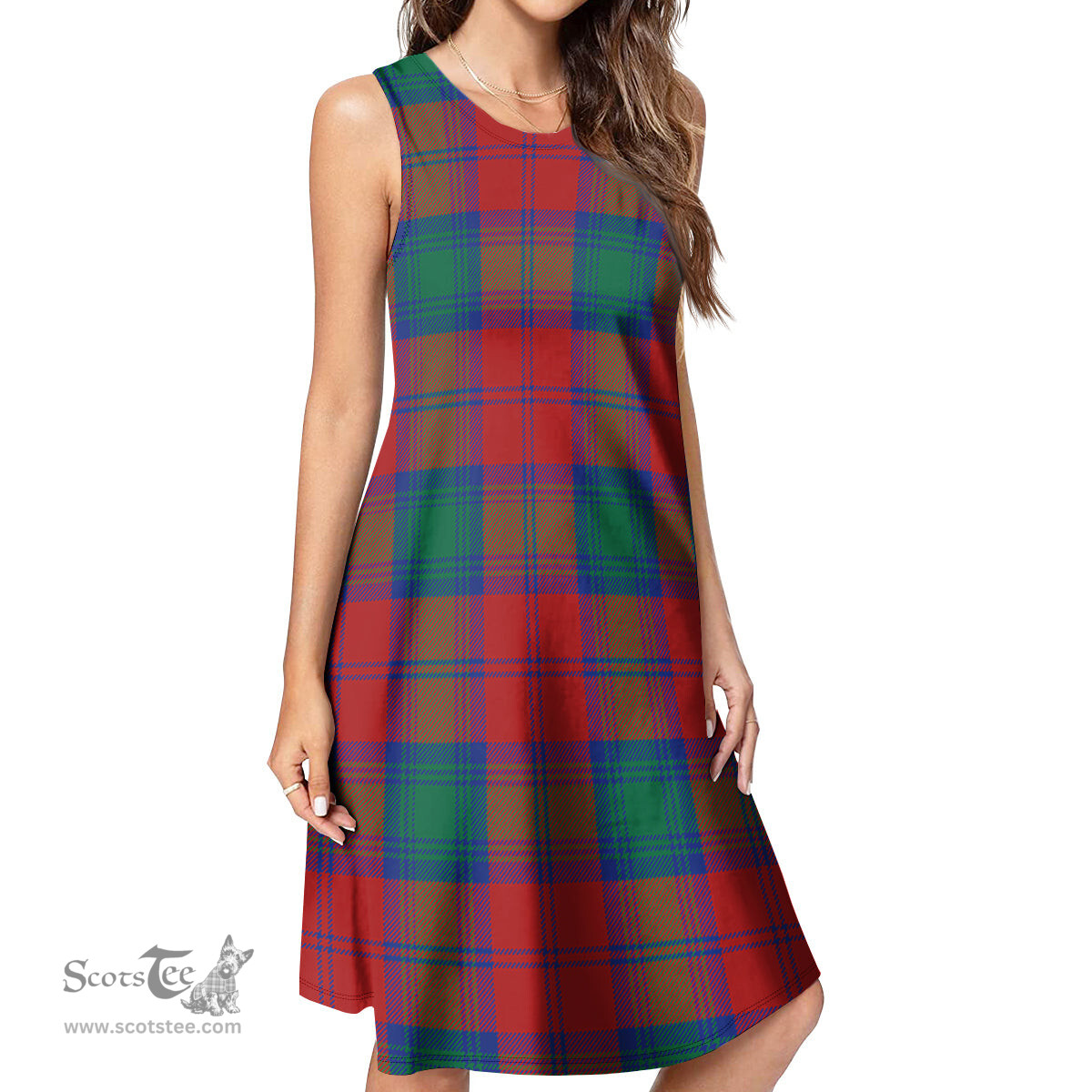 Scottish Byres (Byses) Tartan Womens Casual Dresses - Tartan Dress Womens Scottish Plaid Tartan Plaid - ScotsTee - scotstee.com