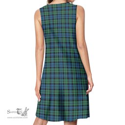 Scottish Campbell Ancient #02 Tartan Womens Casual Dresses - Tartan Dress Womens Scottish Plaid Tartan Plaid - ScotsTee - scotstee.com