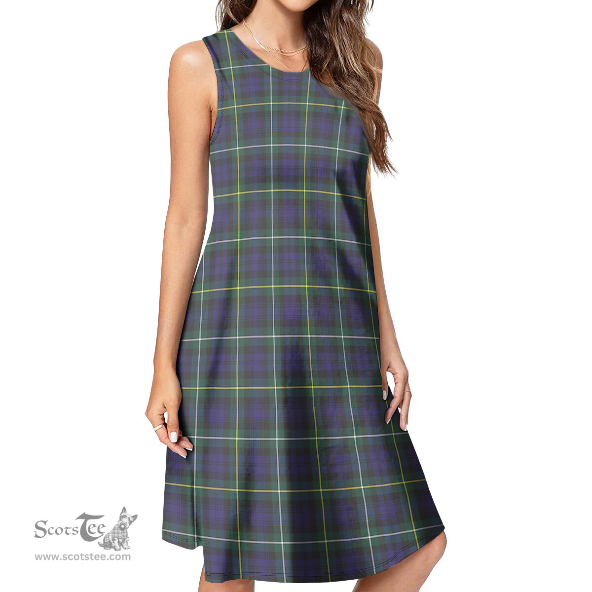 Scottish Campbell Argyll Modern Tartan Womens Casual Dresses - Tartan Dress Womens Scottish Plaid Tartan Plaid - ScotsTee - scotstee.com