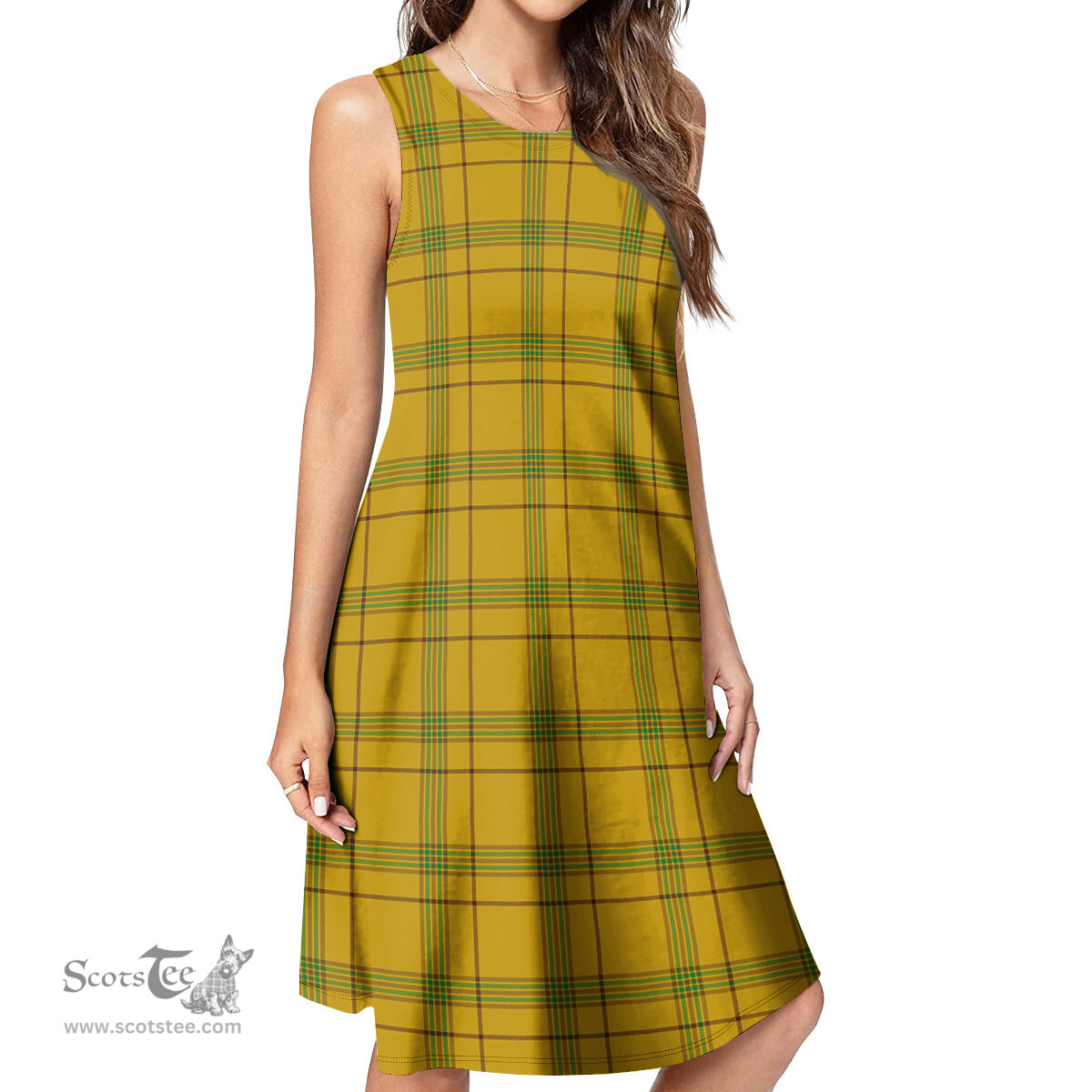 Scottish Houston Tartan Womens Casual Dresses - Tartan Dress Womens Scottish Plaid Tartan Plaid - ScotsTee - scotstee.com