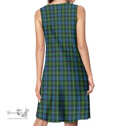 Scottish Campbell of Argyll #02 Tartan Womens Casual Dresses - Tartan Dress Womens Scottish Plaid Tartan Plaid - ScotsTee - scotstee.com