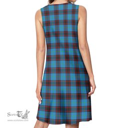 Scottish Home Ancient Tartan Womens Casual Dresses - Tartan Dress Womens Scottish Plaid Tartan Plaid - ScotsTee - scotstee.com