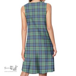Scottish Leslie Hunting Ancient Tartan Womens Casual Dresses - Tartan Dress Womens Scottish Plaid Tartan Plaid - ScotsTee - scotstee.com