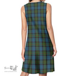 Scottish Fletcher of Dunans Tartan Womens Casual Dresses - Tartan Dress Womens Scottish Plaid Tartan Plaid - ScotsTee - scotstee.com