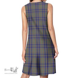 Scottish Kildare County Ireland Tartan Womens Casual Dresses - Tartan Dress Womens Scottish Plaid Tartan Plaid - ScotsTee - scotstee.com