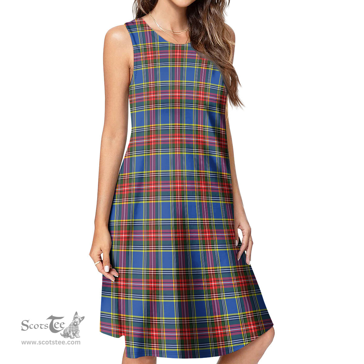 Scottish MacBeth Tartan Womens Casual Dresses - Tartan Dress Womens Scottish Plaid Tartan Plaid - ScotsTee - scotstee.com