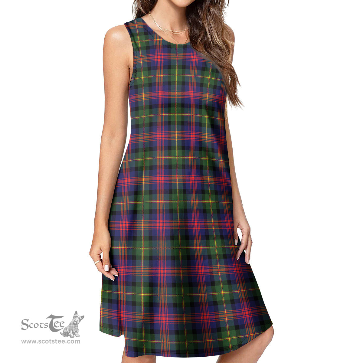 Scottish Logan Modern Tartan Womens Casual Dresses - Tartan Dress Womens Scottish Plaid Tartan Plaid - ScotsTee - scotstee.com