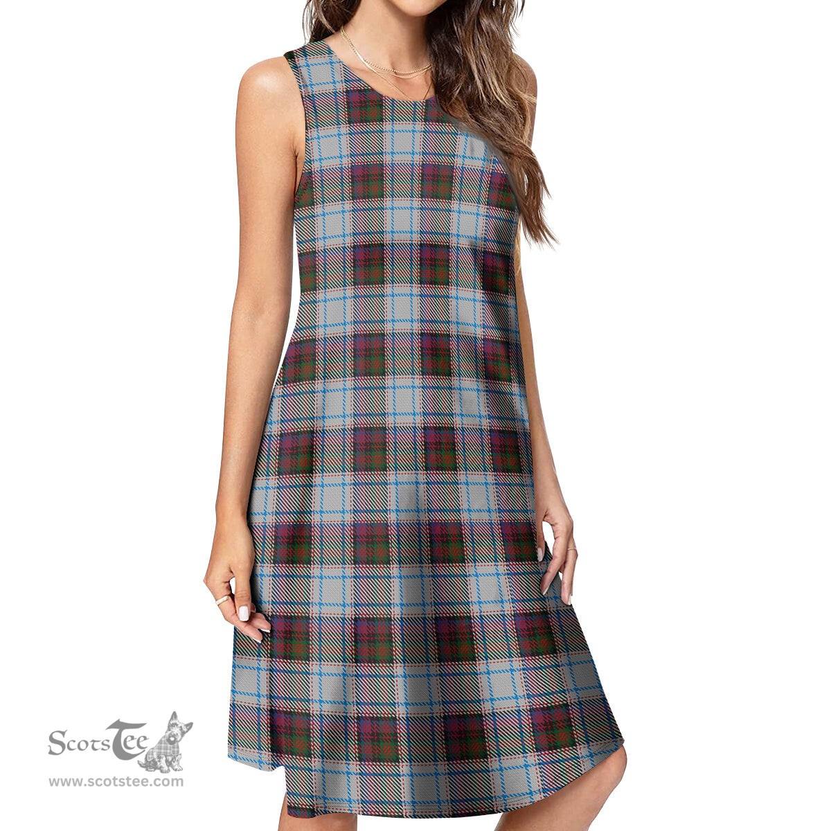Scottish MacDonald Dress Ancient Tartan Womens Casual Dresses - Tartan Dress Womens Scottish Plaid Tartan Plaid - ScotsTee - scotstee.com