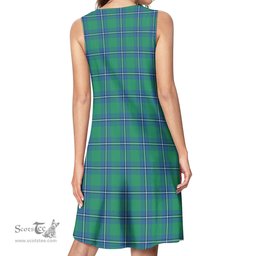 Scottish Irvine Ancient Tartan Womens Casual Dresses - Tartan Dress Womens Scottish Plaid Tartan Plaid - ScotsTee - scotstee.com