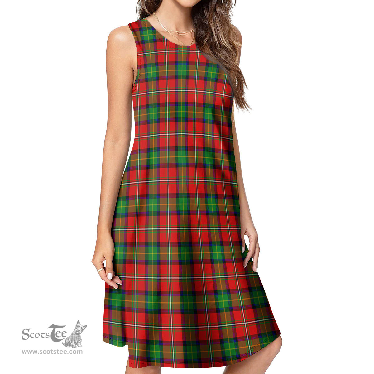 Scottish Fullerton Tartan Womens Casual Dresses - Tartan Dress Womens Scottish Plaid Tartan Plaid - ScotsTee - scotstee.com
