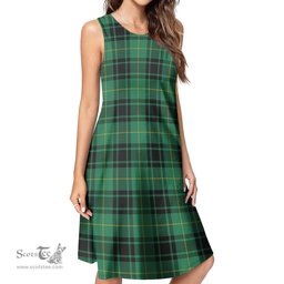 Scottish MacArthur Ancient Tartan Womens Casual Dresses - Tartan Dress Womens Scottish Plaid Tartan Plaid - ScotsTee - scotstee.com