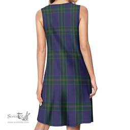 Scottish Lewis of Wales Tartan Womens Casual Dresses - Tartan Dress Womens Scottish Plaid Tartan Plaid - ScotsTee - scotstee.com