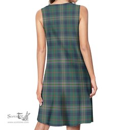 Scottish Kennedy Modern Tartan Womens Casual Dresses - Tartan Dress Womens Scottish Plaid Tartan Plaid - ScotsTee - scotstee.com