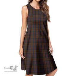 Scottish Laois County Ireland Tartan Womens Casual Dresses - Tartan Dress Womens Scottish Plaid Tartan Plaid - ScotsTee - scotstee.com