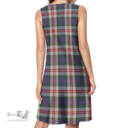 Scottish Fraser Red Dress Tartan Womens Casual Dresses - Tartan Dress Womens Scottish Plaid Tartan Plaid - ScotsTee - scotstee.com
