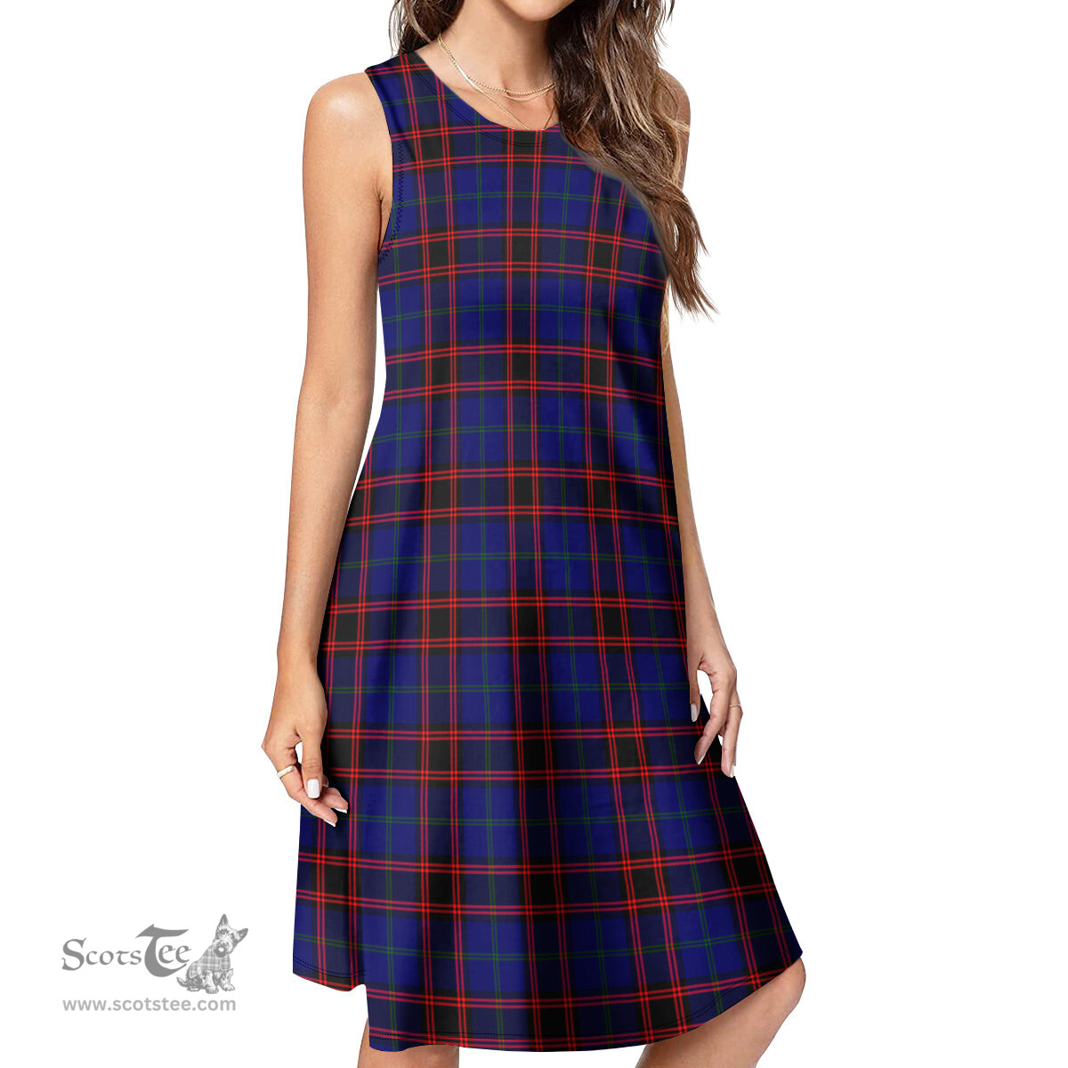 Scottish Home Modern Tartan Womens Casual Dresses - Tartan Dress Womens Scottish Plaid Tartan Plaid - ScotsTee - scotstee.com