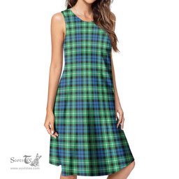 Scottish Graham of Montrose Ancient Tartan Womens Casual Dresses - Tartan Dress Womens Scottish Plaid Tartan Plaid - ScotsTee - scotstee.com