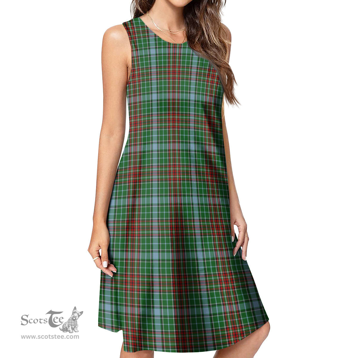 Scottish Gayre Tartan Womens Casual Dresses - Tartan Dress Womens Scottish Plaid Tartan Plaid - ScotsTee - scotstee.com