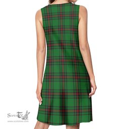 Scottish Kinnear Tartan Womens Casual Dresses - Tartan Dress Womens Scottish Plaid Tartan Plaid - ScotsTee - scotstee.com
