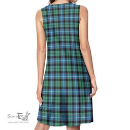 Scottish Galbraith Ancient Tartan Womens Casual Dresses - Tartan Dress Womens Scottish Plaid Tartan Plaid - ScotsTee - scotstee.com