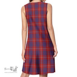 Scottish Hamilton Tartan Womens Casual Dresses - Tartan Dress Womens Scottish Plaid Tartan Plaid - ScotsTee - scotstee.com