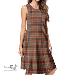 Scottish Innes Ancient Tartan Womens Casual Dresses - Tartan Dress Womens Scottish Plaid Tartan Plaid - ScotsTee - scotstee.com