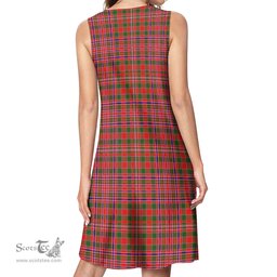 Scottish MacAlister Modern Tartan Womens Casual Dresses - Tartan Dress Womens Scottish Plaid Tartan Plaid - ScotsTee - scotstee.com