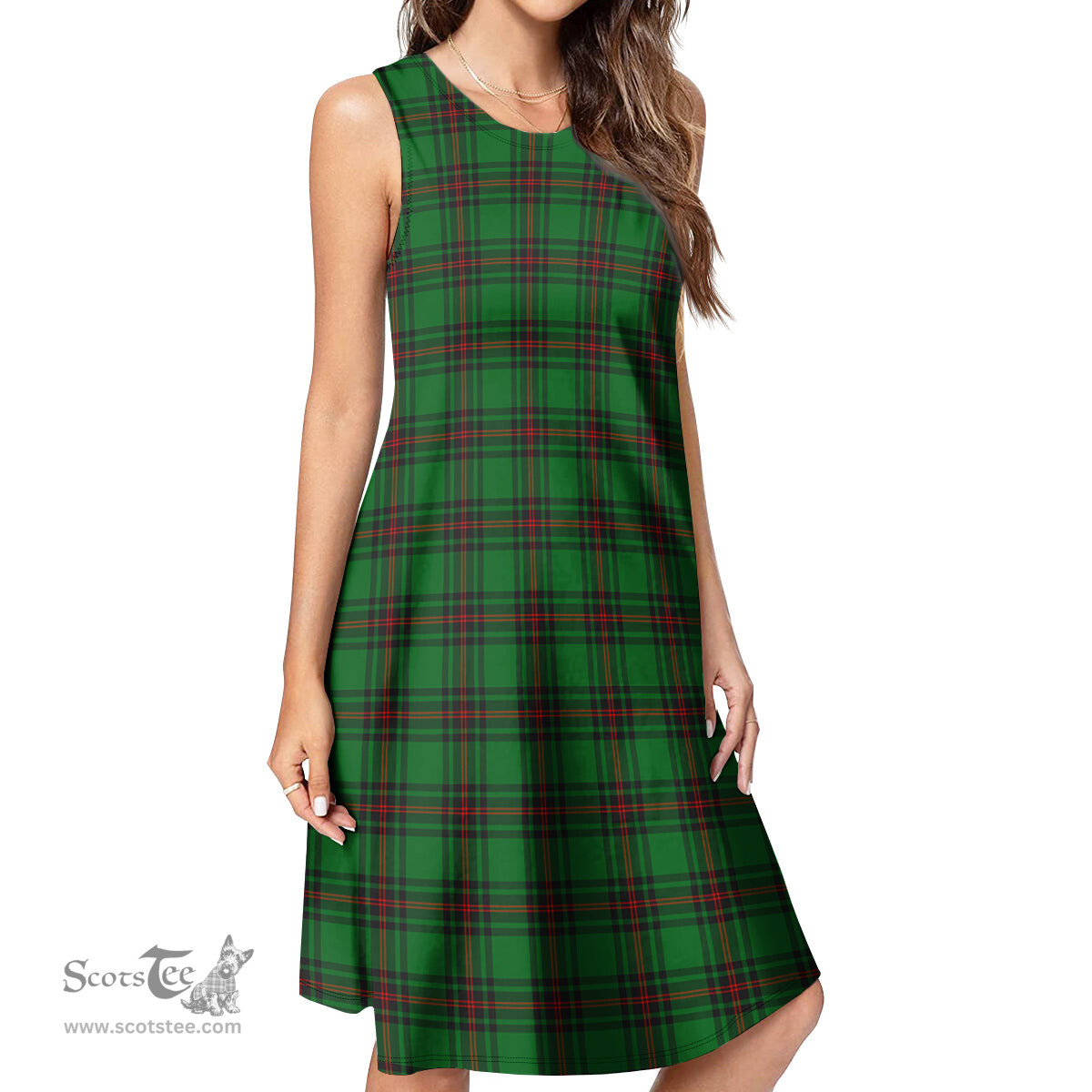Scottish Lundin Tartan Womens Casual Dresses - Tartan Dress Womens Scottish Plaid Tartan Plaid - ScotsTee - scotstee.com