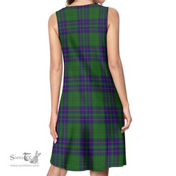 Scottish Lockhart Modern Tartan Womens Casual Dresses - Tartan Dress Womens Scottish Plaid Tartan Plaid - ScotsTee - scotstee.com
