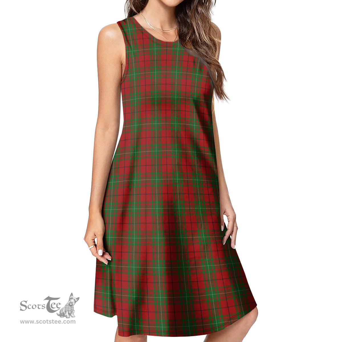 Scottish MacAulay Tartan Womens Casual Dresses - Tartan Dress Womens Scottish Plaid Tartan Plaid - ScotsTee - scotstee.com