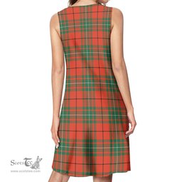 Scottish MacAulay Ancient Tartan Womens Casual Dresses - Tartan Dress Womens Scottish Plaid Tartan Plaid - ScotsTee - scotstee.com