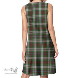 Scottish Fraser Hunting Dress Tartan Womens Casual Dresses - Tartan Dress Womens Scottish Plaid Tartan Plaid - ScotsTee - scotstee.com