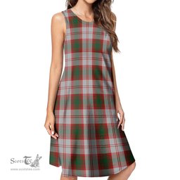 Scottish Lindsay Dress Red Tartan Womens Casual Dresses - Tartan Dress Womens Scottish Plaid Tartan Plaid - ScotsTee - scotstee.com