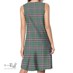 Scottish MacFarlane Hunting Ancient Tartan Womens Casual Dresses - Tartan Dress Womens Scottish Plaid Tartan Plaid - ScotsTee - scotstee.com