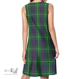 Scottish MacIntyre Hunting Tartan Womens Casual Dresses - Tartan Dress Womens Scottish Plaid Tartan Plaid - ScotsTee - scotstee.com