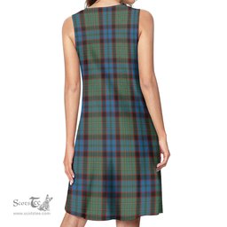 Scottish MacNicol Hunting Tartan Womens Casual Dresses - Tartan Dress Womens Scottish Plaid Tartan Plaid - ScotsTee - scotstee.com