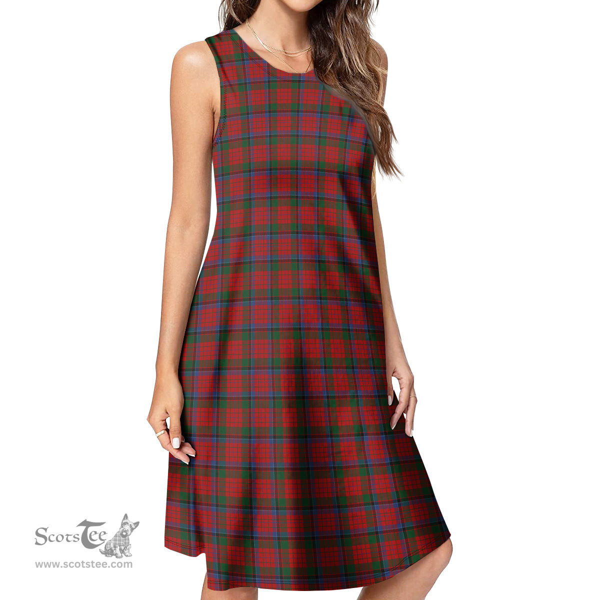 Scottish Nicolson Tartan Womens Casual Dresses - Tartan Dress Womens Scottish Plaid Tartan Plaid - ScotsTee - scotstee.com
