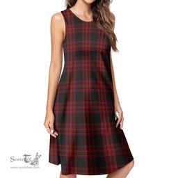 Scottish Menzies Hunting Tartan Womens Casual Dresses - Tartan Dress Womens Scottish Plaid Tartan Plaid - ScotsTee - scotstee.com